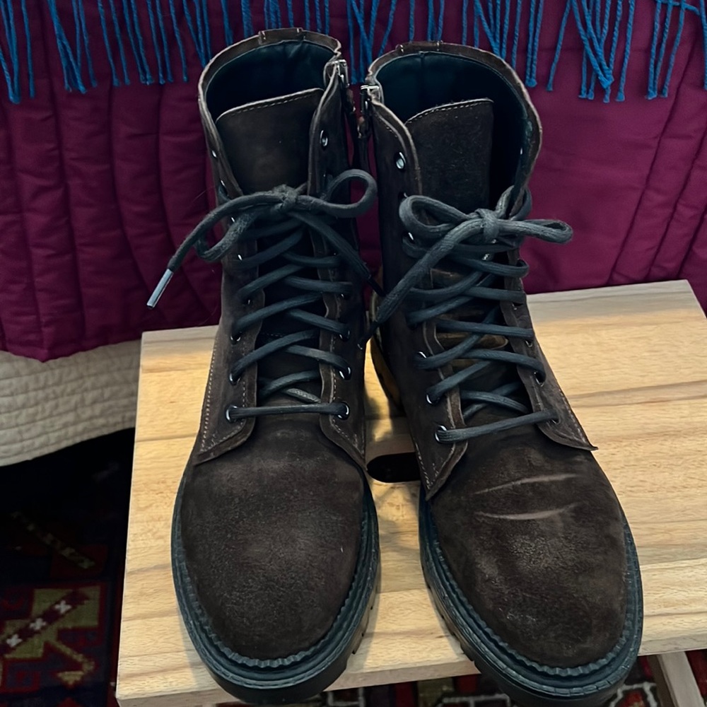 M. Gemi Luisa Boot in Burnt Walnut suede